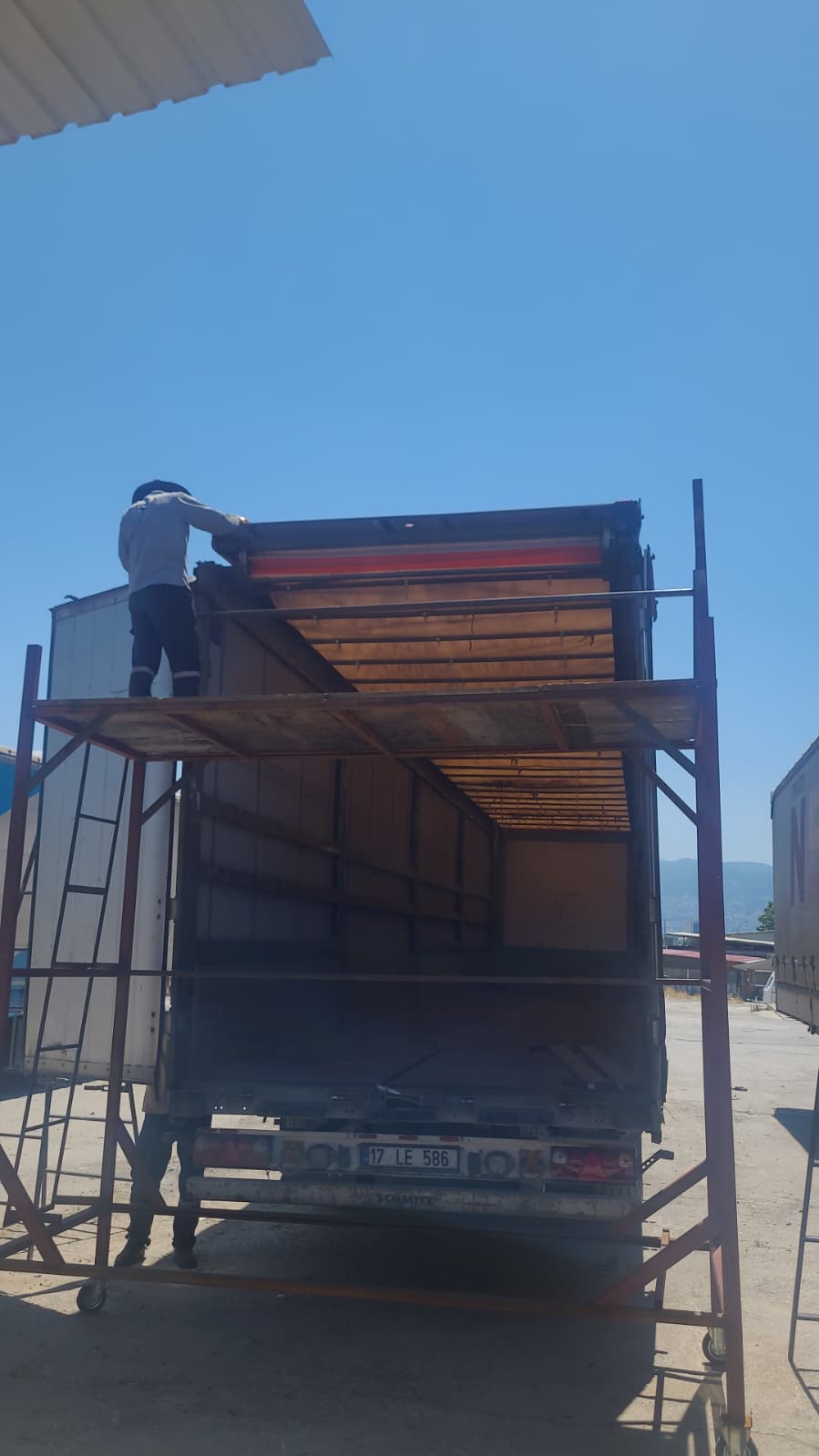 Dorse üst kayar çatı sistemi yapımı ve tamiri